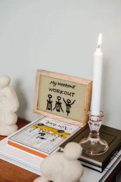 Sale Billede m. broderi Plakater Og Vægdekoration