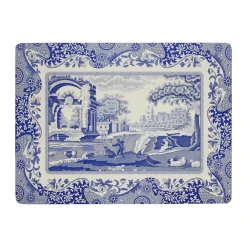 Outlet Blue Italian Dækkeserviet - 4 stk Dækkeservietter