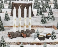 Hot Familien Grandam Adventsstage - Træstamme Julepynt