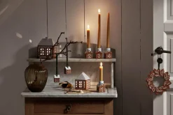 Sale Gingerbread Lyshus - lille Julepynt|Lysestager