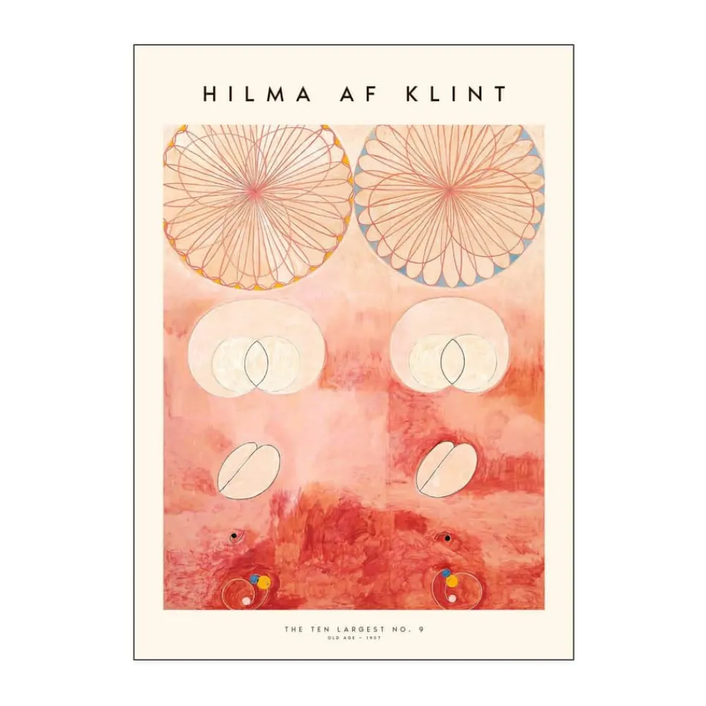 Outlet Hilma af Klint Plakat - The ten largest no. 09 Plakater Og Vægdekoration