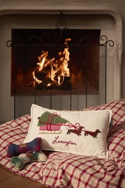 Clearance Holiday Collection 2025 Pyntepude - Hunde med slæde Pyntepuder Og -Betræk