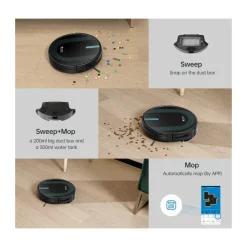 Clearance 2-i-1 Robot- og moppestøvsuger 850T Støvsugere Og Poser