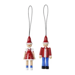 Outlet Juleophæng - Jule Ole & Jule Lise - 2 dele Figurer|Julepynt