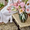 Hot Kunstig Buket - Rosa Kunstige Blomster