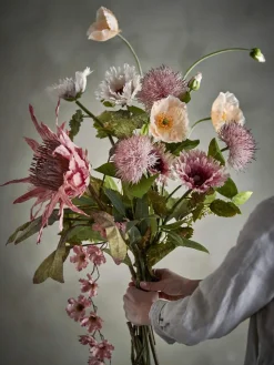 Hot Kunstig Buket - Rosa Kunstige Blomster