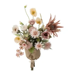 Hot Kunstig Buket - Rosa Kunstige Blomster