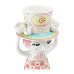 Outlet Lady With Hat Vase Vaser
