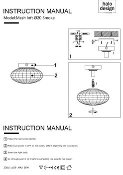 New Mesh Loftlampe Loftlamper