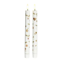 Clearance Mie LED Kronelys - 2 stk. Julepynt|Led-Lys