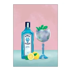 Online Plakat - Gin Cocktail Plakater Og Vægdekoration