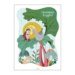 Sale Plakat - Mariehønen Evigglad Børn Til Børneværelset