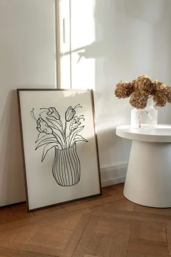 Online Plakat - Vase Sketch Plakater Og Vægdekoration
