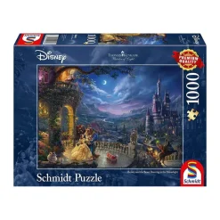 New Puzzle - Disney Skønheden & Udyret Bøger Og Spil