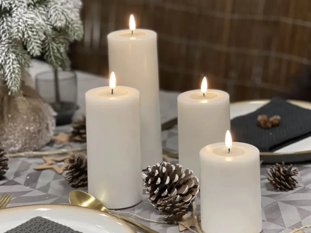 Best Real Flame LED Bloklys Lys