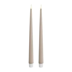 Best Real Flame LED Kertelys m. lak - 2 stk. Lys