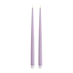 New Real Flame LED Kertelys m. lak - 2 stk. Lys