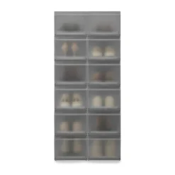 Shoecase Skoopbevaring - 6 stk. Hylder Og Knager