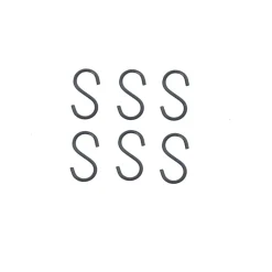Clearance S-krog - 6 stk. Hylder Og Knager