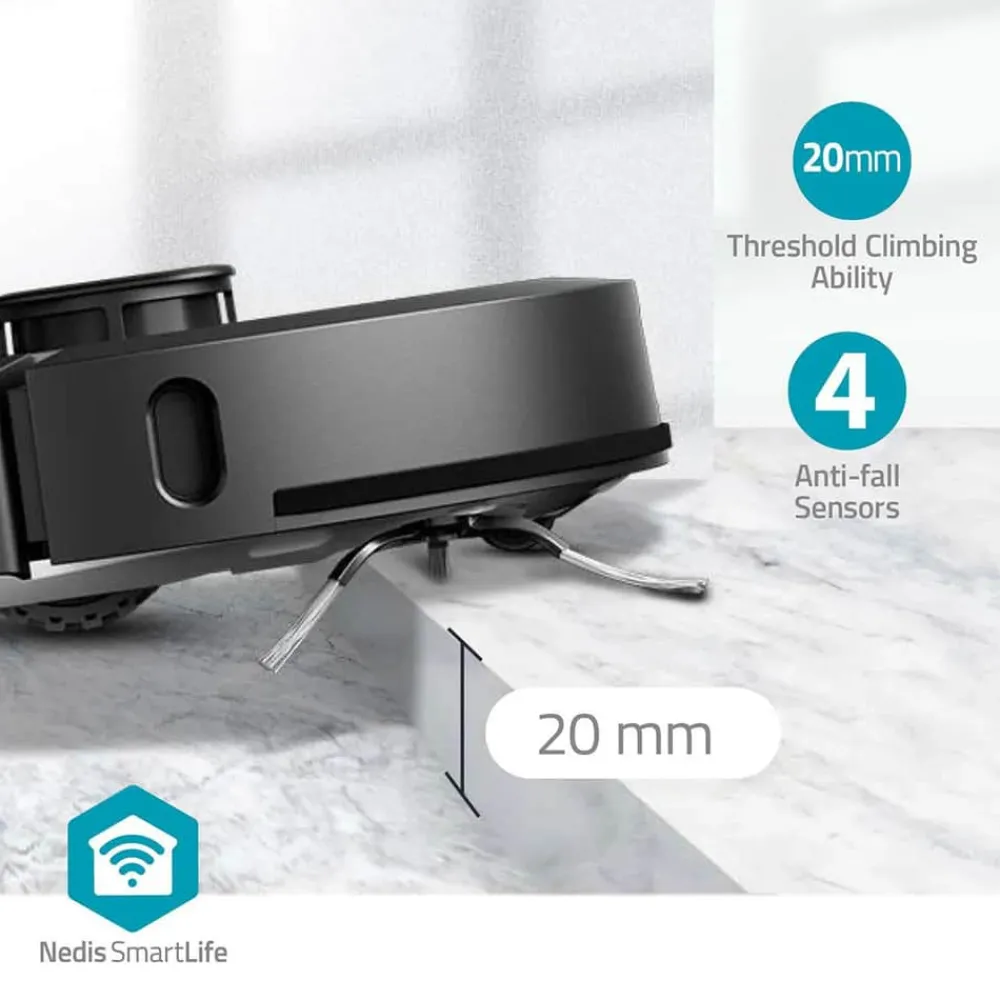 New Smart Life Robotstøvsuger WIFIVCL002CBK Støvsugere Og Poser