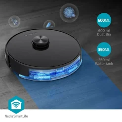 Clearance Smart Life Robotstøvsuger WIFIVCL001CBK Støvsugere Og Poser