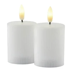 Sale Smilla Genopladelig Mini LED Bloklys - 2 stk. Lys